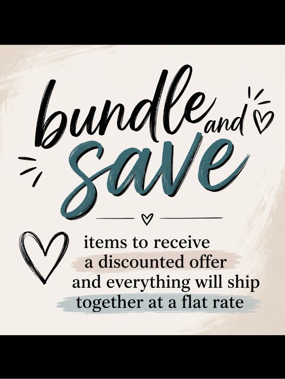 BUNDLE & SAVE - NO Extra Shipping Costs